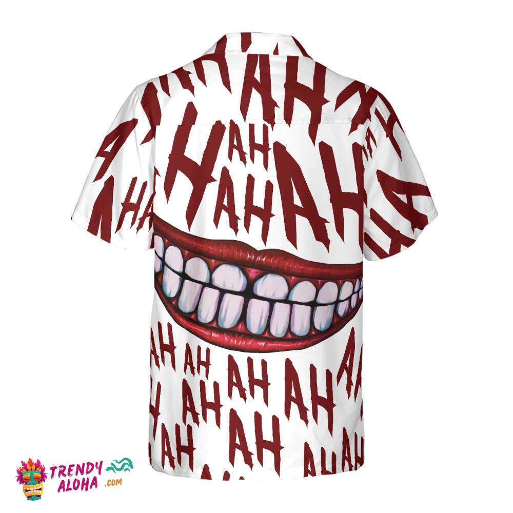 Scary Halloween Clown Smile Hawaiian Shirt