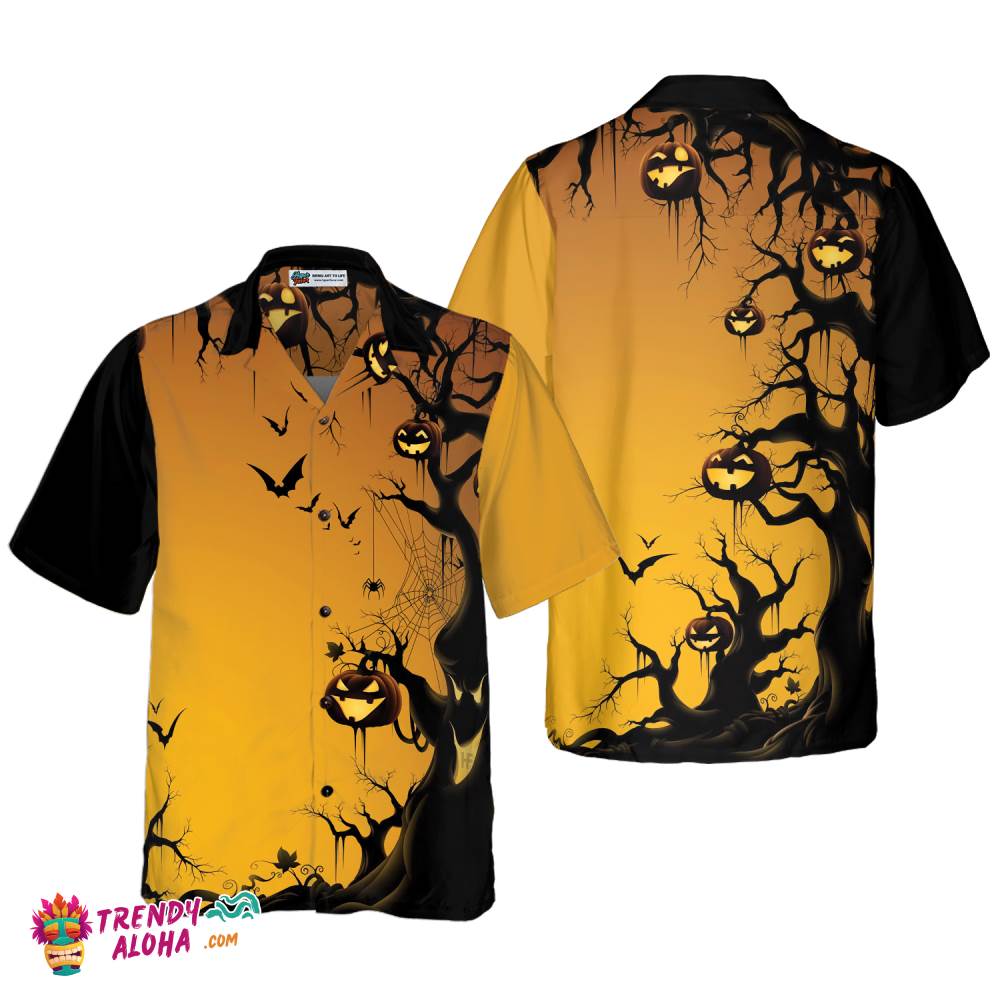 Scary Halloween Tree Hawaiian Shirt