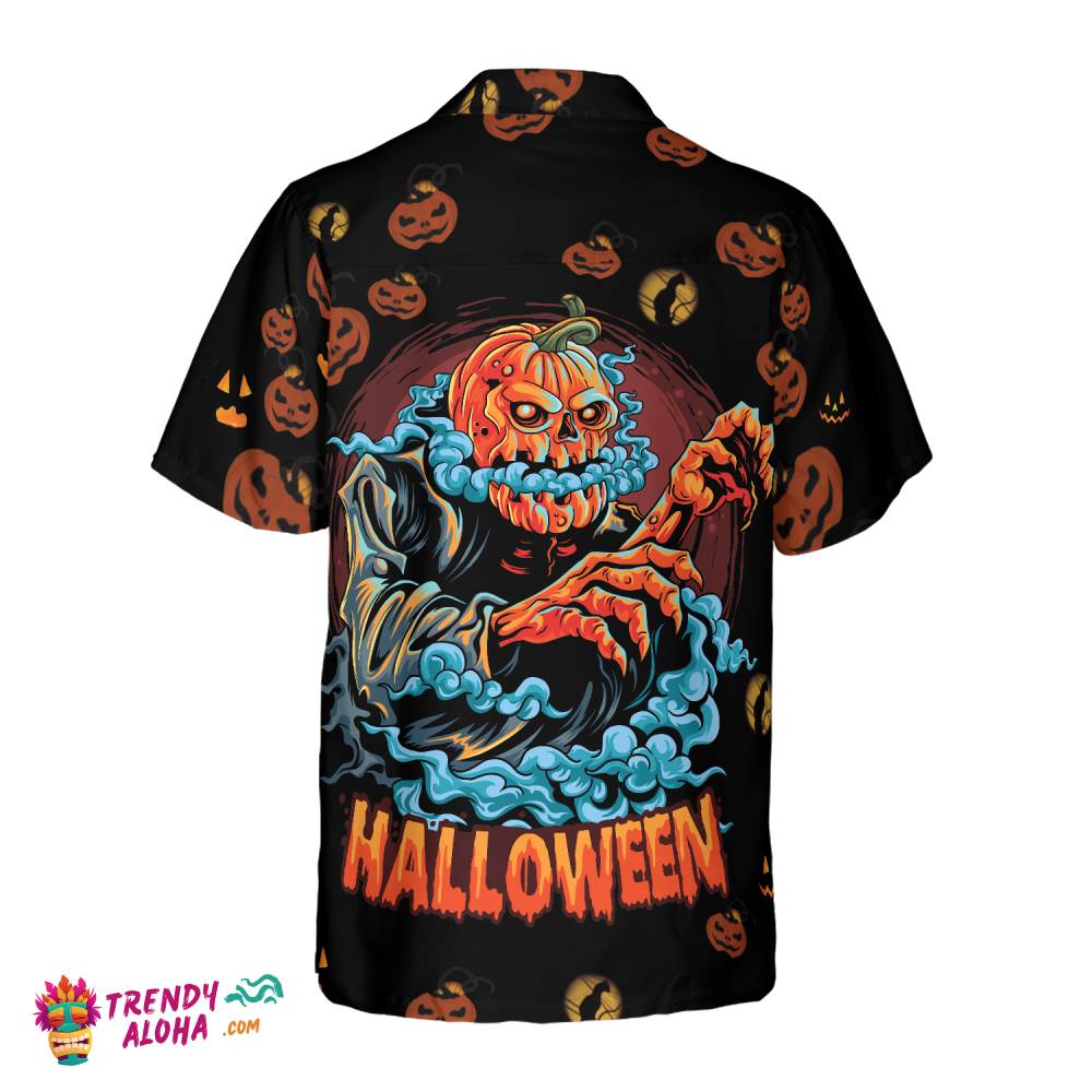 Scary Pumpkin For Halloween Night Hawaiian Shirt