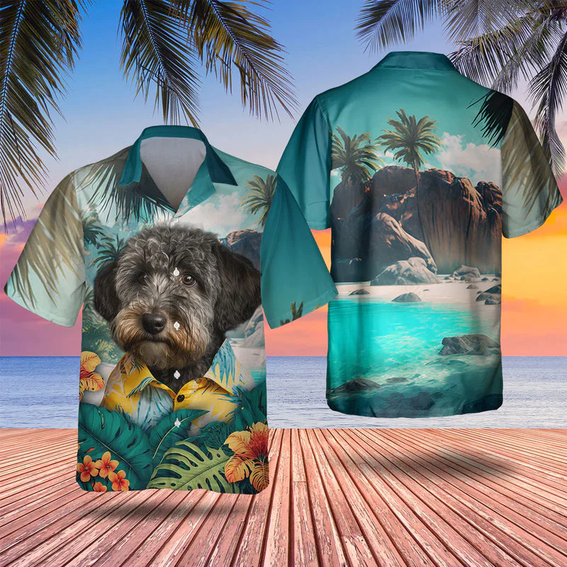 Schnoodle 3D Tropical Trendy Hawaiian Shirt New, Dog Lover Trendy Hawaiian Shirt, Summer Trendy Hawaiian Shirt For Men And Women Schnoodle 3D Tropical Trendy Hawaiian Shirt New, Dog Lover Trendy Hawaiian Shirt, Summer Trendy Hawaiian Shirt For Men And Women