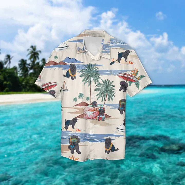 Schnoodle Summer Beach Trendy Hawaiian Shirt, Trendy Hawaiian Shirts For Men Women Short Sleeve Aloha Beach Shirt