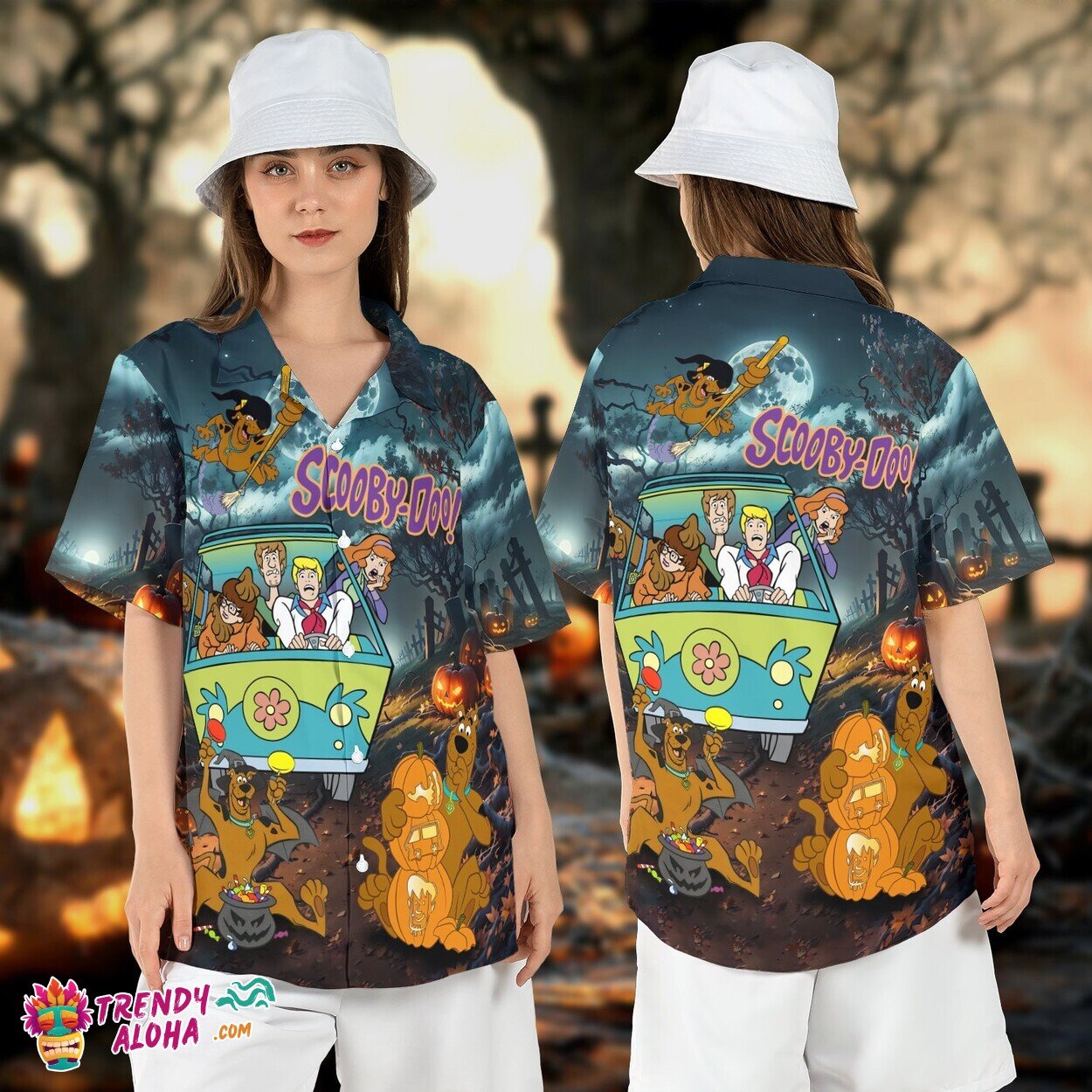 Scooby Doo Friends Van Spooky Cartoon Halloween Disneyland Shirt