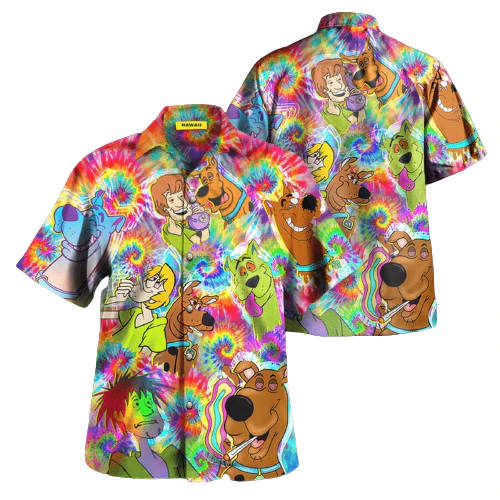 Scooby-Doo Hawaiian Shirt Groovy Scooby Doo High Hawaii Shirt Cute Scooby-Doo Aloha Shirt
