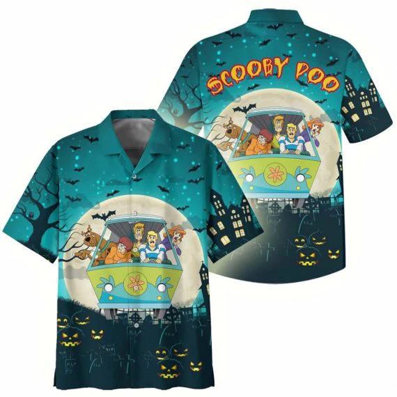 Scooby-Doo Hawaiian Shirt Scooby Poo Scary Halloween Hawaii Shirt Amazing Scooby-Doo Aloha Shirt