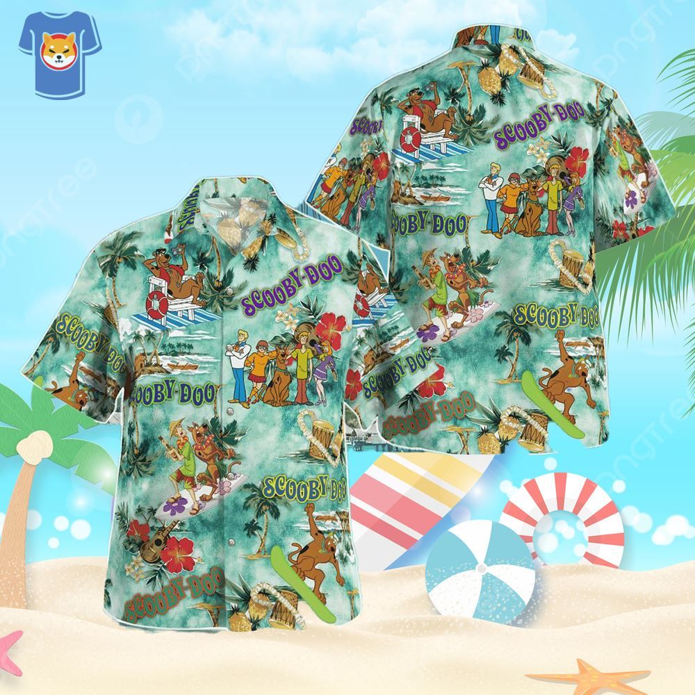 Scooby Doo Tropical Hawaiian Shirt For Men Women