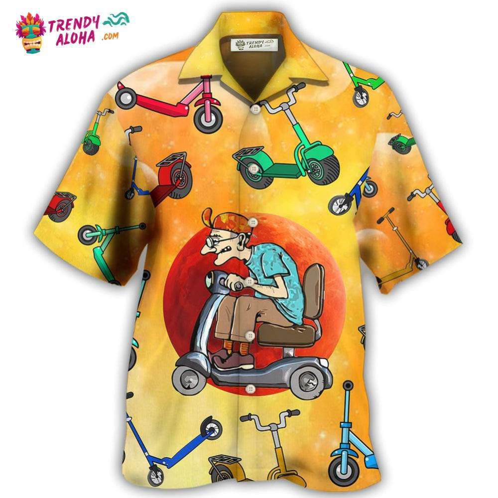 Scooter Solar System Never Underestimate Hawaiian Shirt – Trendy Aloha