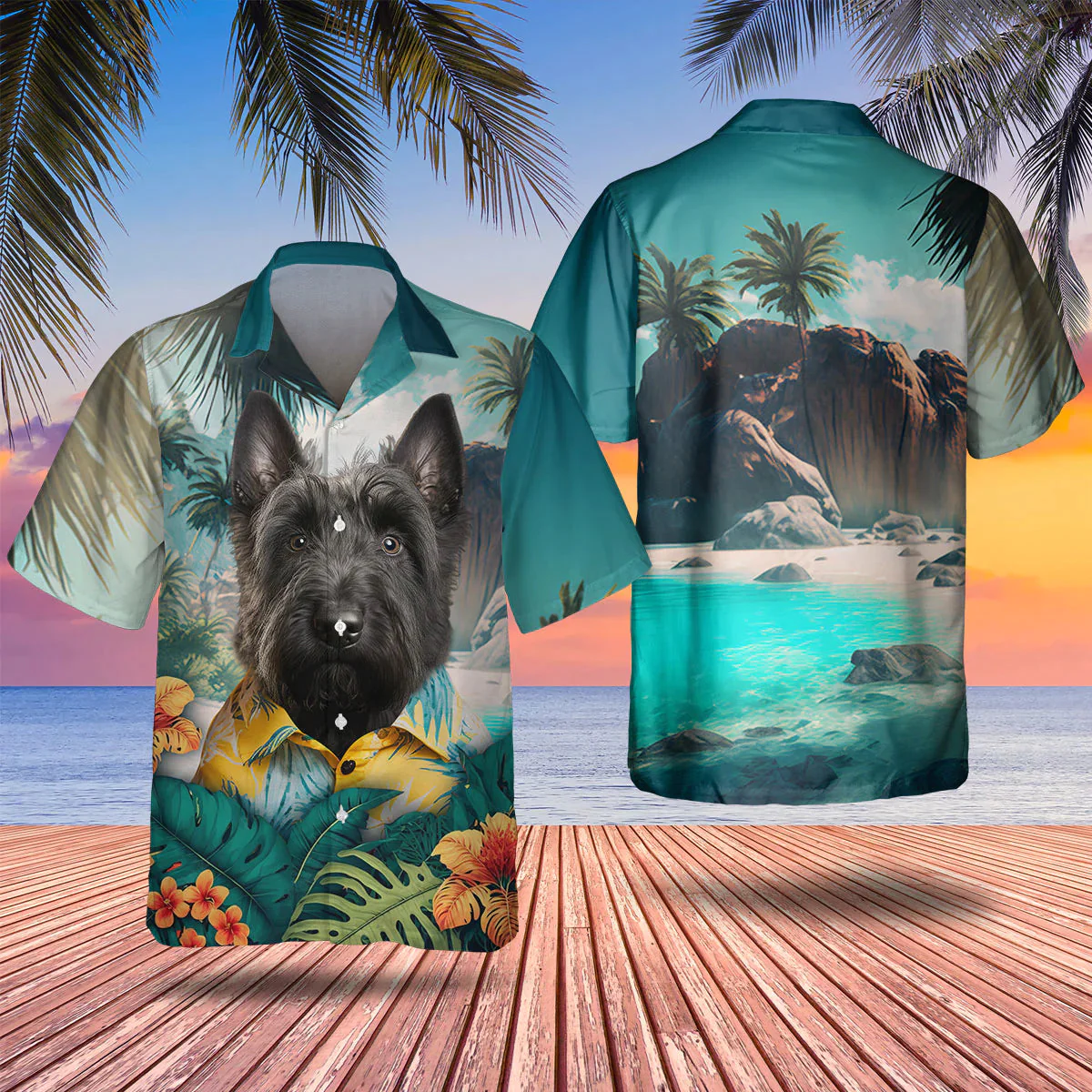 Scottish Terrier 3D Tropical Trendy Hawaiian Shirt New, Dog Lover Trendy Hawaiian Shirt, Summer Trendy Hawaiian Shirt For Men And Women Scottish Terrier 3D Tropical Trendy Hawaiian Shirt New, Dog Lover Trendy Hawaiian Shirt, Summer Trendy Hawaiian Shirt For Men And Women