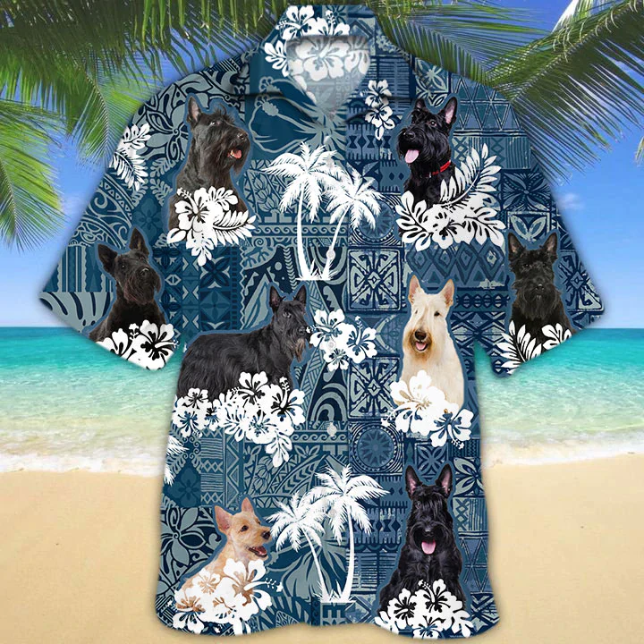 Scottish Terrier Trendy Hawaiian Shirt, Flowers Aloha Shirt For Dog Lovers, Men’s Trendy Hawaiian Shirt, Women’s Trendy Hawaiian Shirt Scottish Terrier Trendy Hawaiian Shirt, Flowers Aloha Shirt For Dog Lovers, Men’s Trendy Hawaiian Shirt, Women’s Trendy Hawaiian Shirt