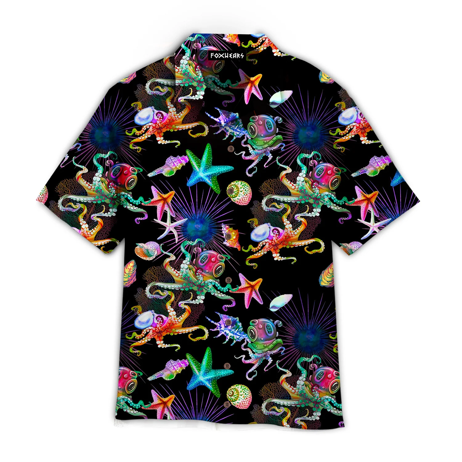 Scuba Diving Octopus Undersea Hawaiian Shirt For Aloha Shirt