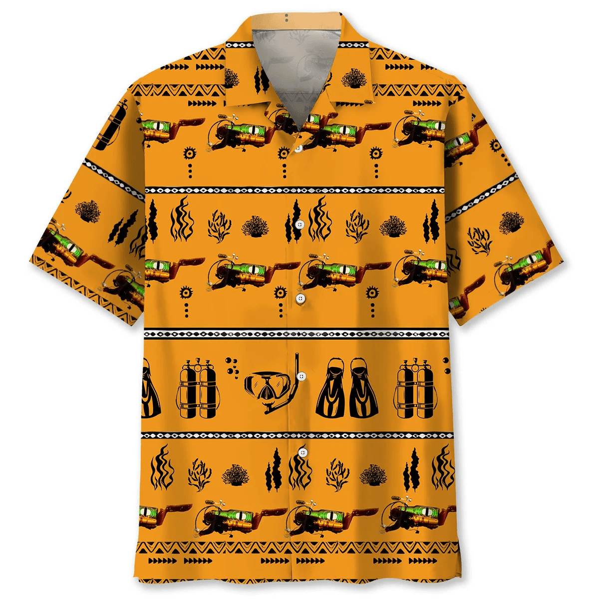Scuba Diving Vintage Tool Trendy Hawaiian Shirt