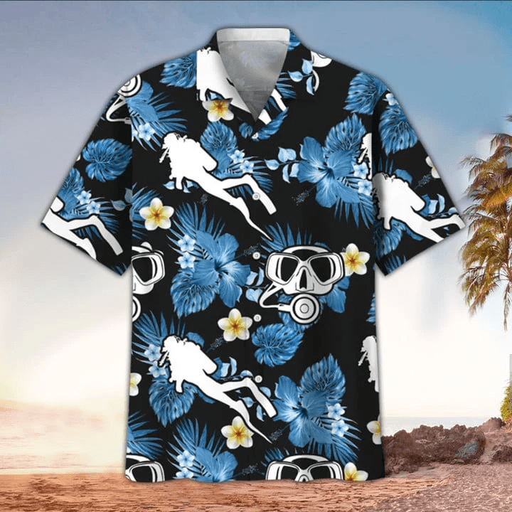 Scuba Trendy Hawaiian Shirt For Men And Women, Scuba Shirt For Scuba Lover, Perfect Gift Ideas For Scuba Lover
