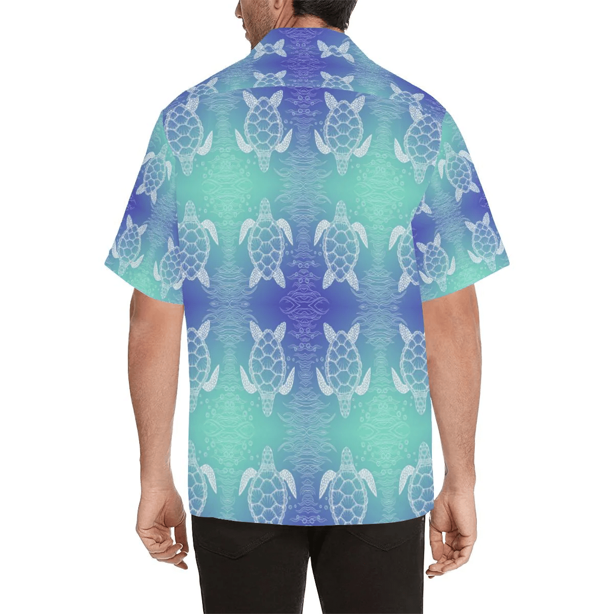 Sea Turtle Draw Trendy Hawaiian Shirt, Turtle Lover Trendy Hawaiian Shirt For