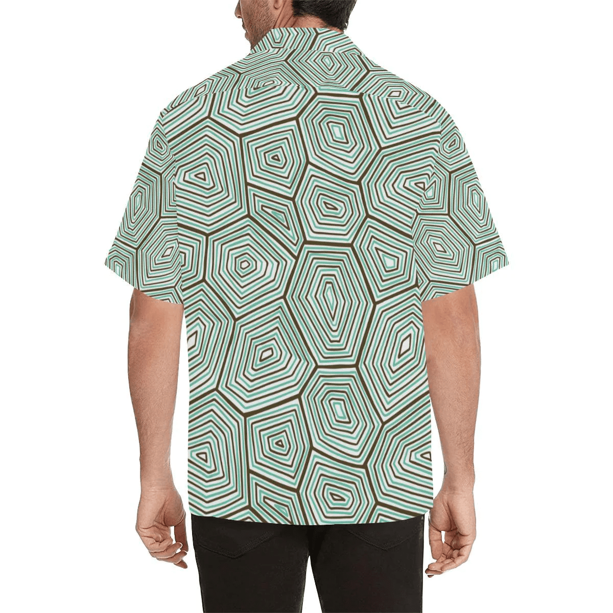 Sea Turtle Skin Print Trendy Hawaiian Shirt, Turtle Lover Trendy Hawaiian Shirt For