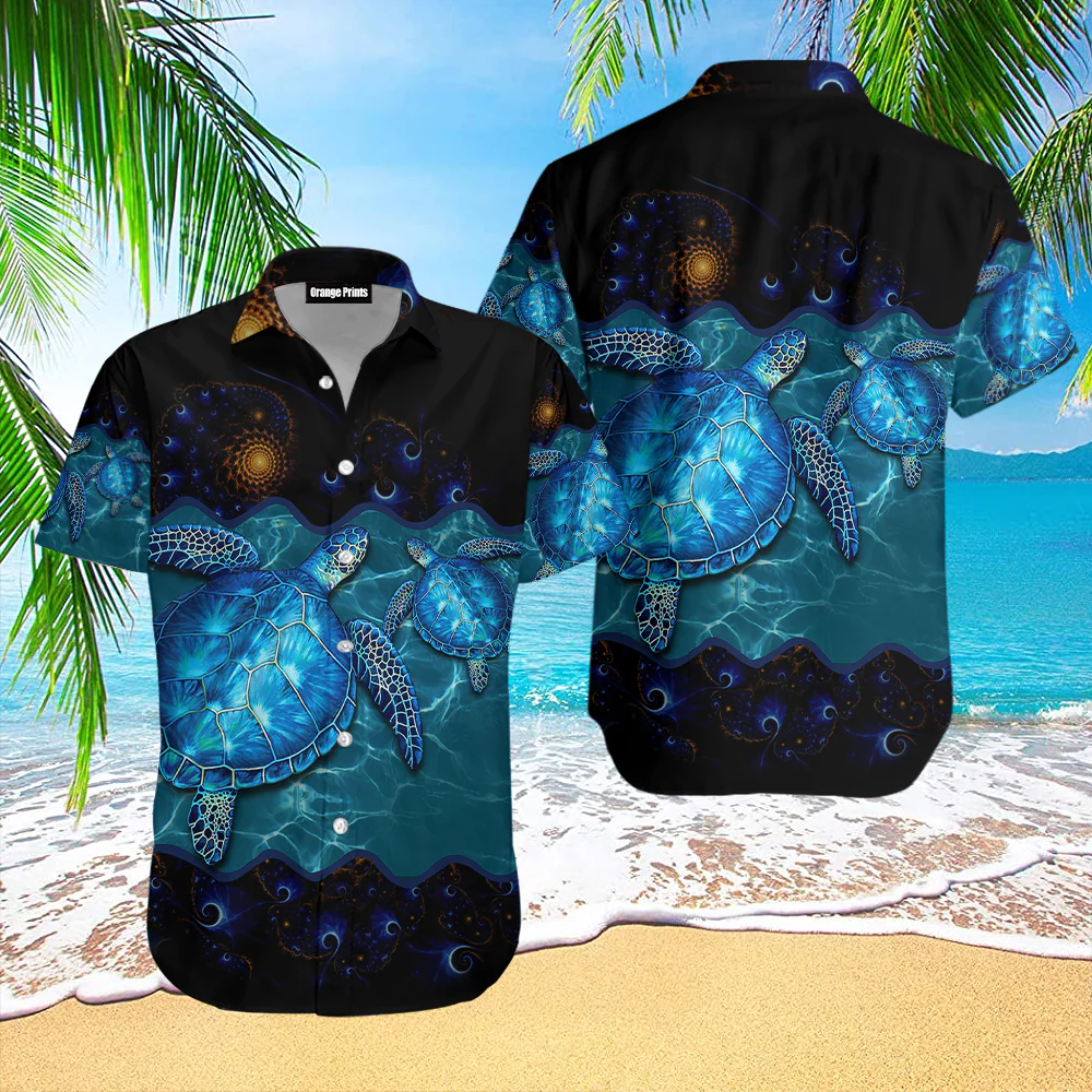 Sea Turtle Trendy Hawaiian Shirt For