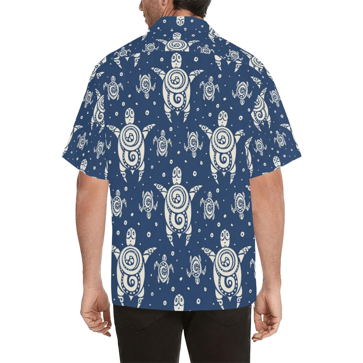 Sea Turtle Tribal Trendy Hawaiian Shirt, Turtle Lover Trendy Hawaiian Shirt For