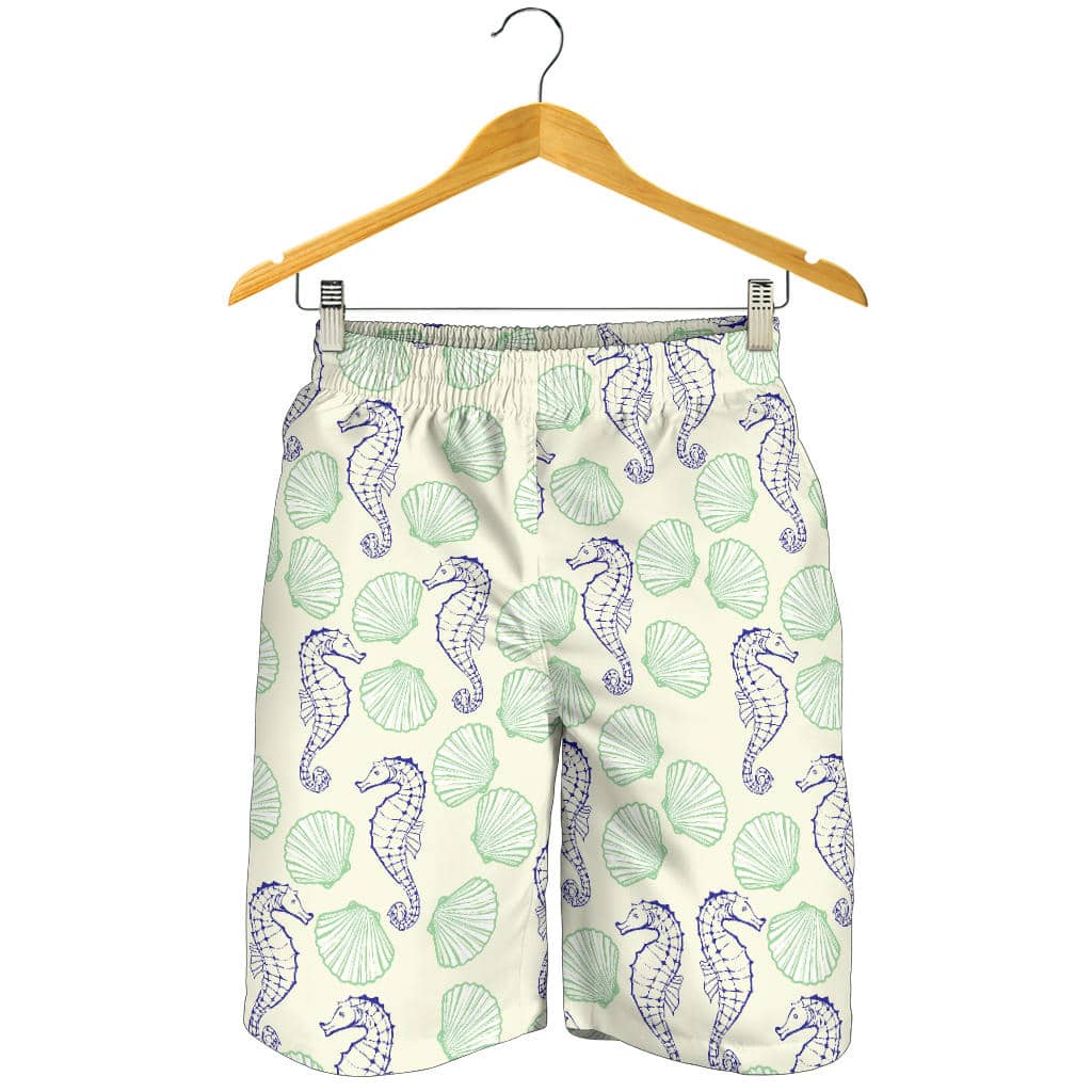 Seahorse Shell Pattern For Men Women Kid Shorts