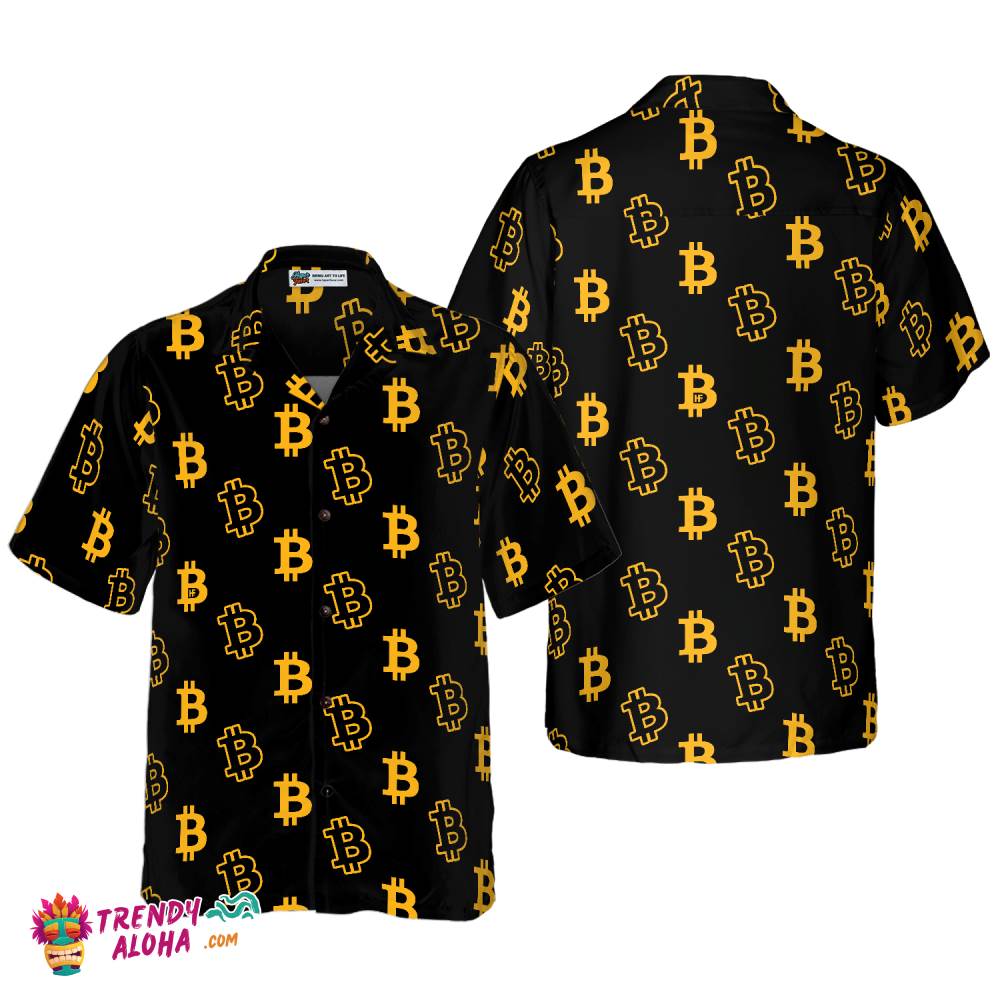 Seamless Bitcoin Hawaiian Shirt