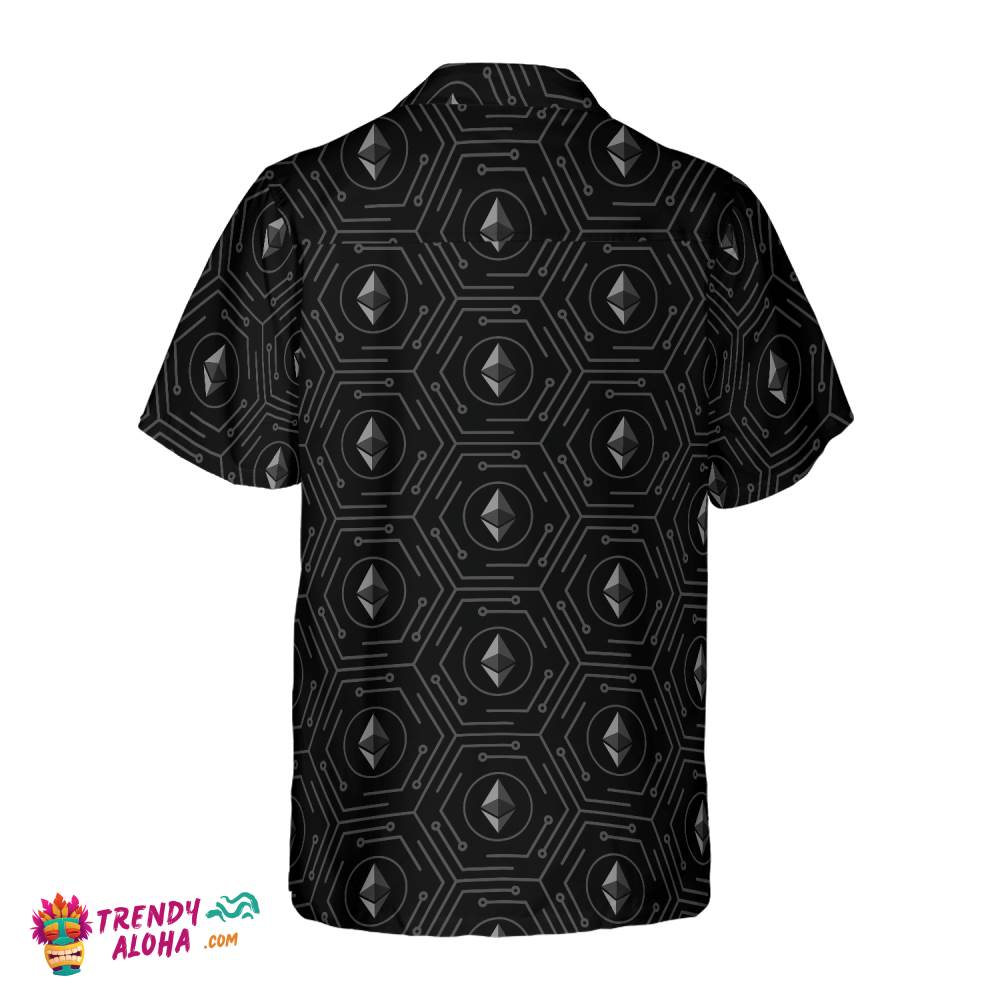 Seamless High Tech Ethereum Cryptocurrency Hawaiian Shirt