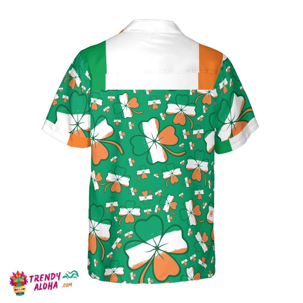 Seamless Ireland Styled Shamrock Saint Patrick’s Day Irish V3 Hawaiian Shirt