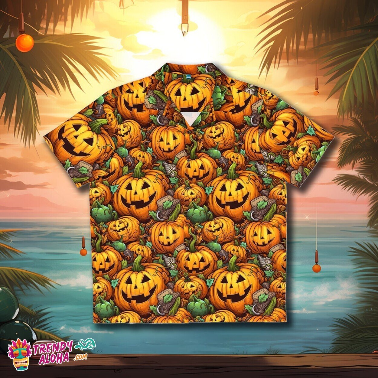 Seasonal Pumpkin Spice Octoberfest Theme Festive Hawaiian Shirt