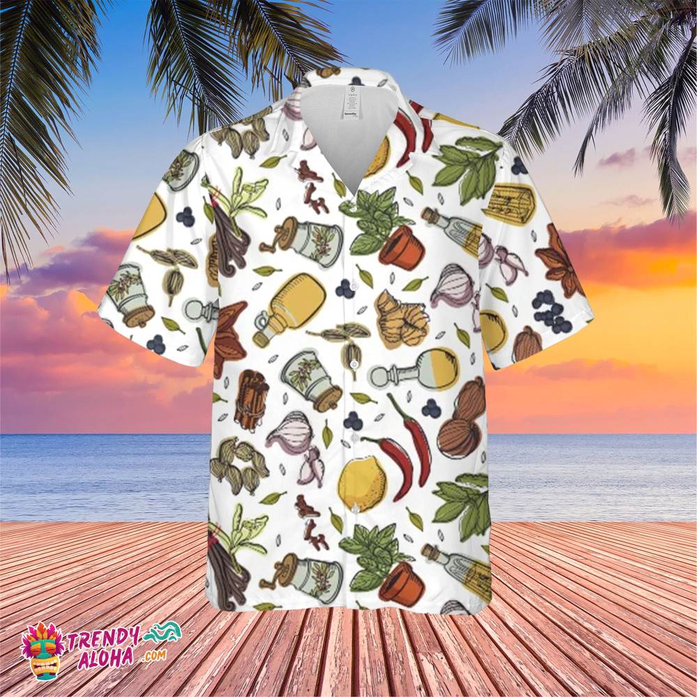 Seasoning Kitchen Seasoning Template Trending Hawaiian Shirt, Summer Vacation Hawaiian Shirt