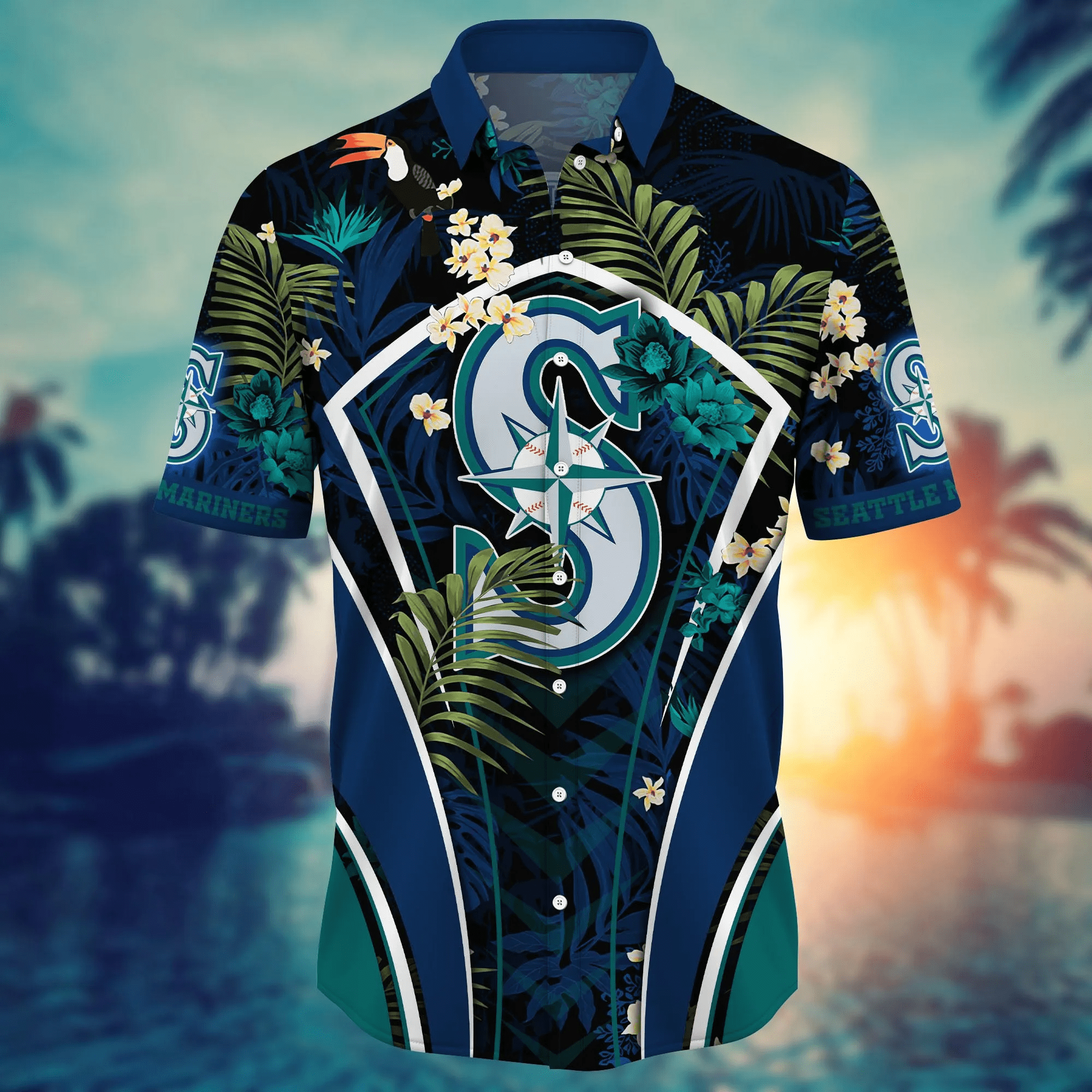 Seattle Mariners MLB Hawaiian Shirt Fireflies Aloha Shirt