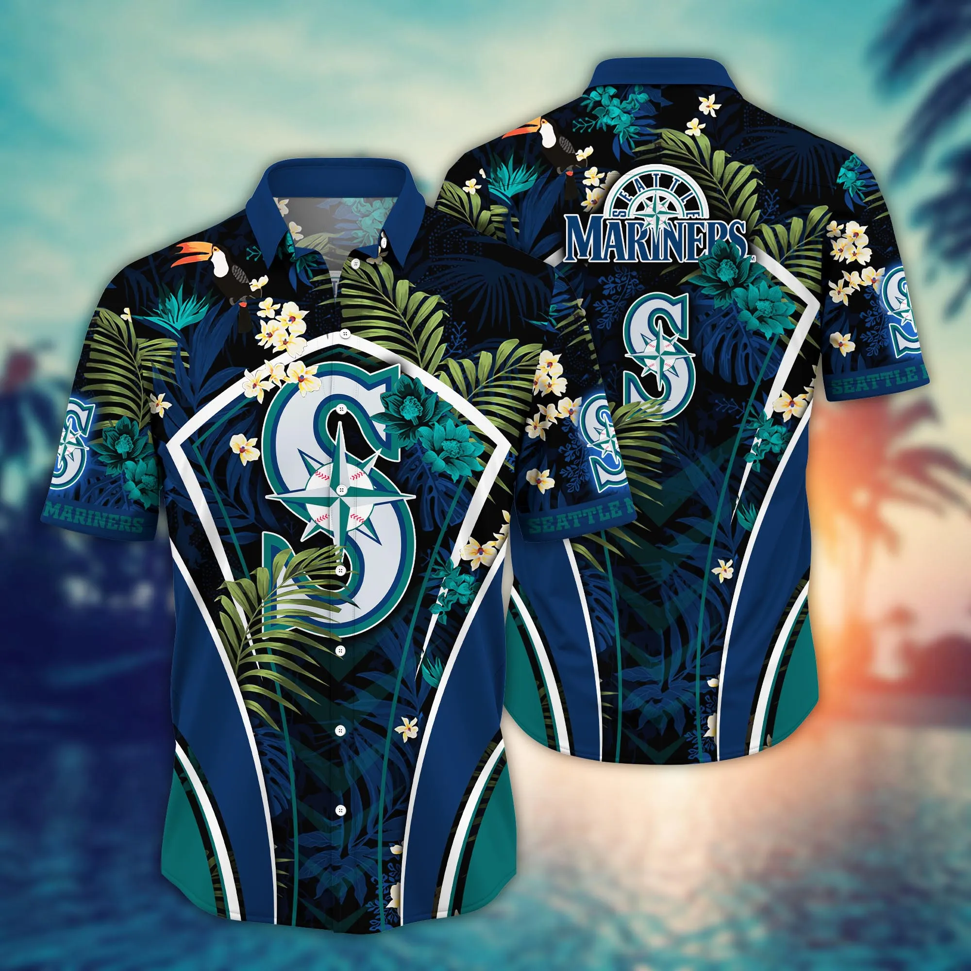 Seattle Mariners MLB Hawaiian Shirt Fireflies Aloha Shirt