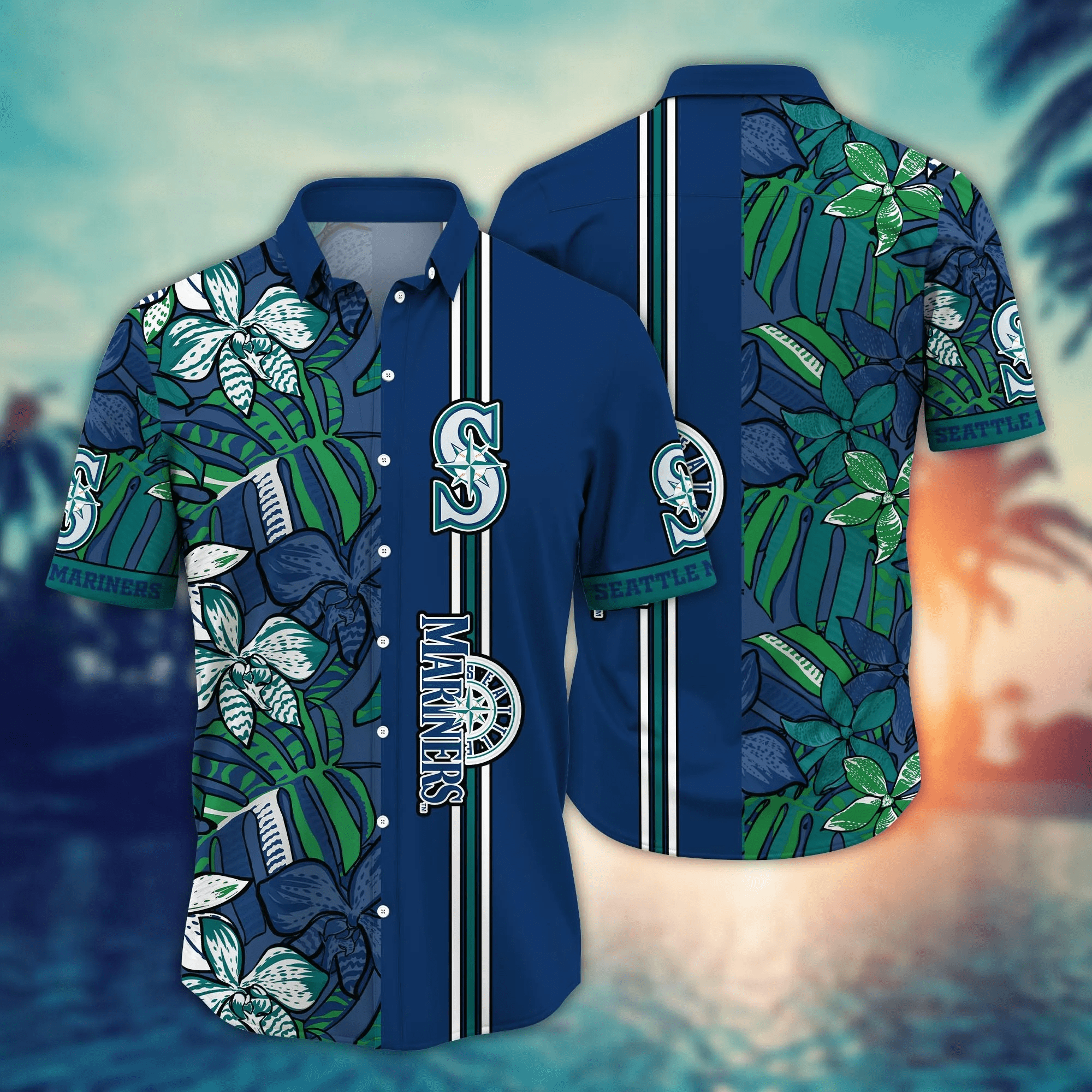 Seattle Mariners MLB Hawaiian Shirt Ice-Cold Drinks Aloha Shirt
