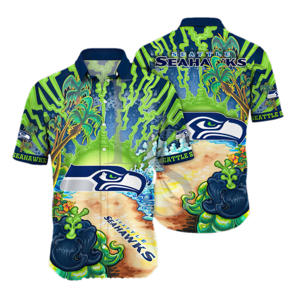 Seattle Seahawks Aloha Island Unisex Hawaiian Shirt