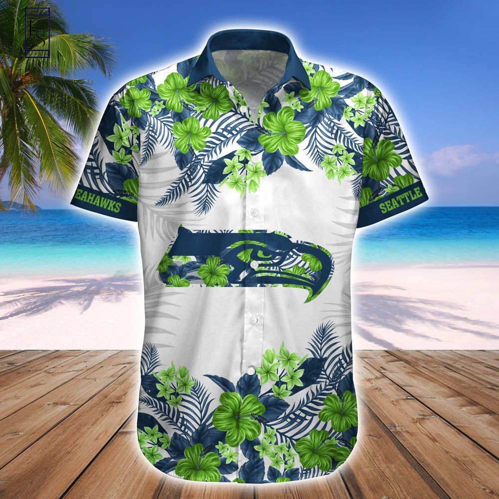 Seattle Seahawks Hawaiian Shirt Short Combo Set Tropical Style