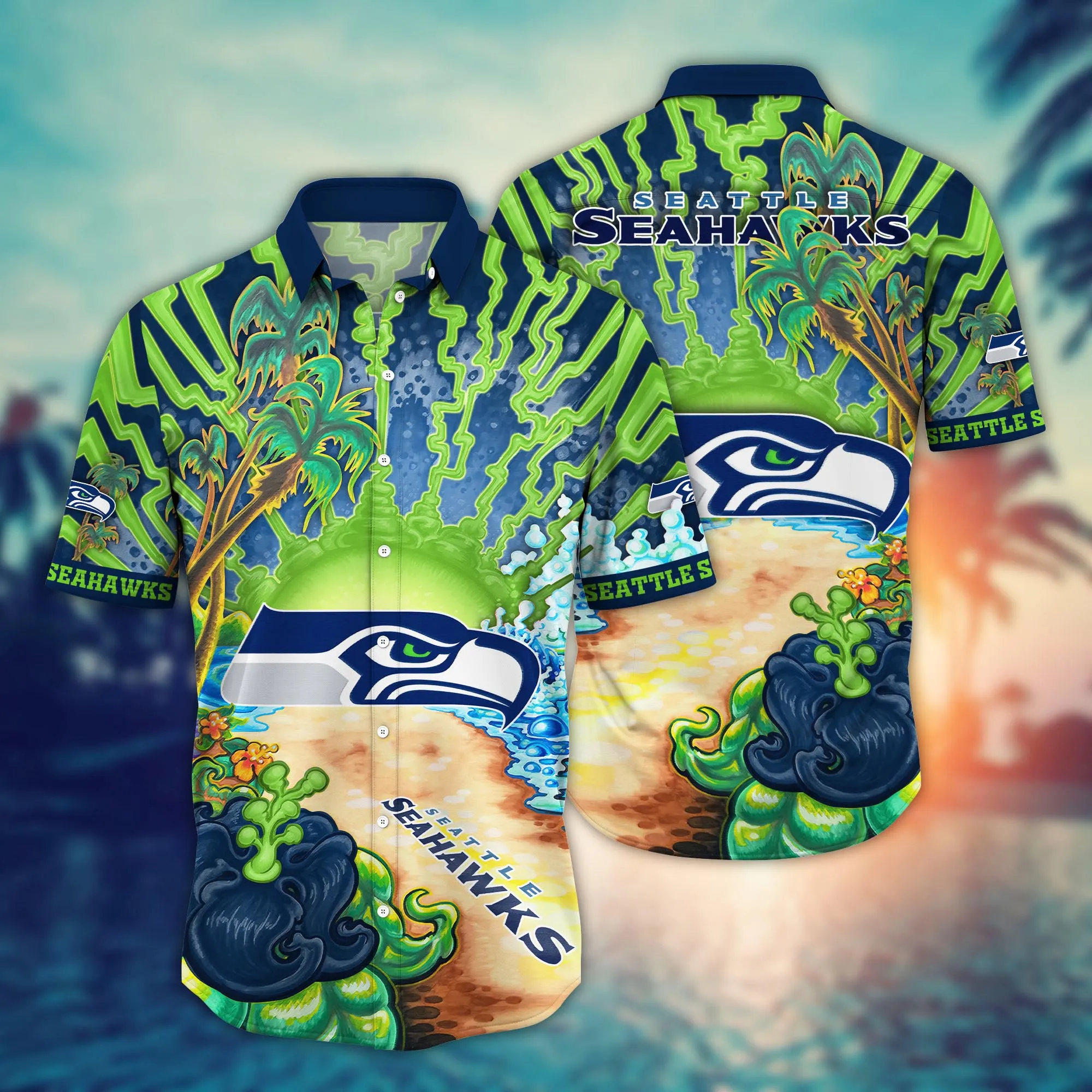 Seattle Seahawks NFL Hawaiian Shirt Festivalstime Aloha Shirt
