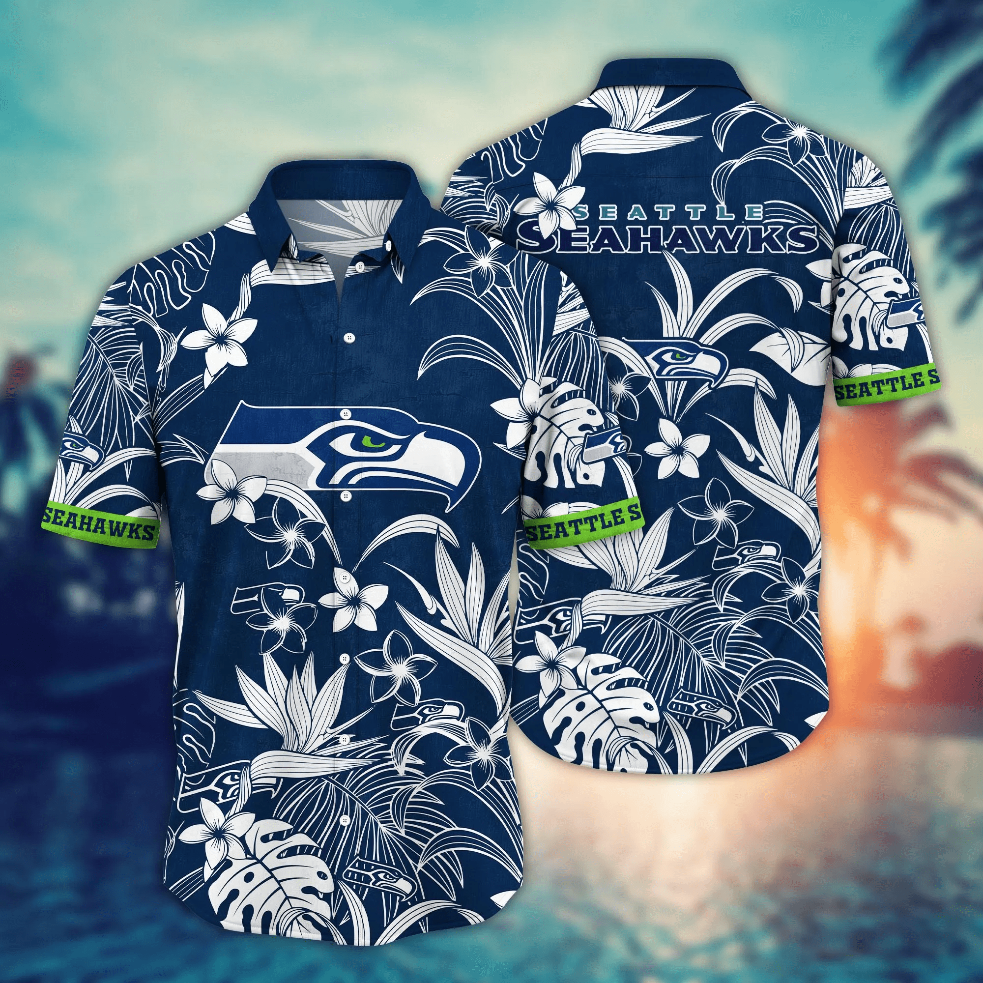 Seattle Seahawks NFL Hawaiian Shirt Fresh Mowed Lawns Aloha Shirt
