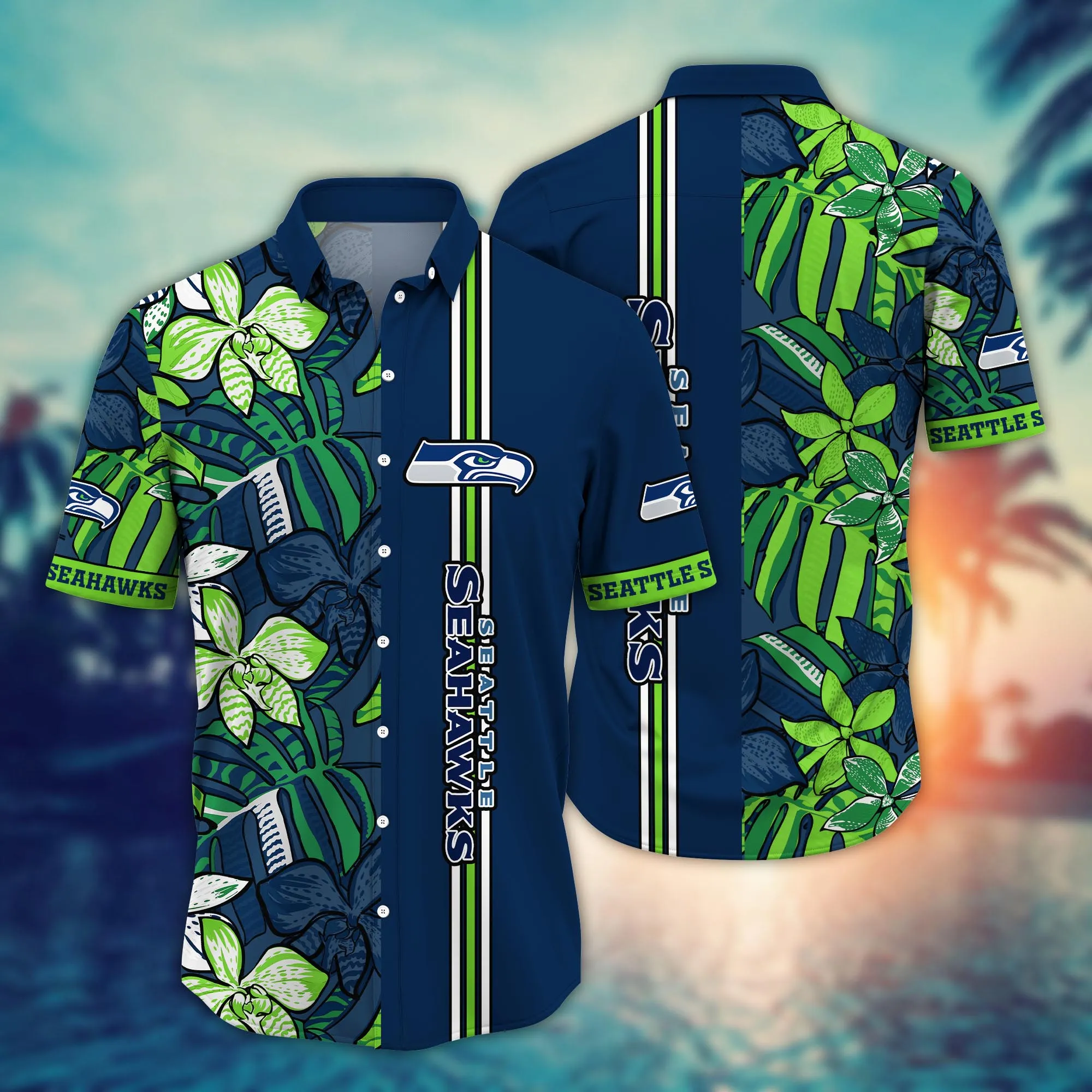 Seattle Seahawks NFL Hawaiian Shirt Lemonade Stands Aloha Shirt