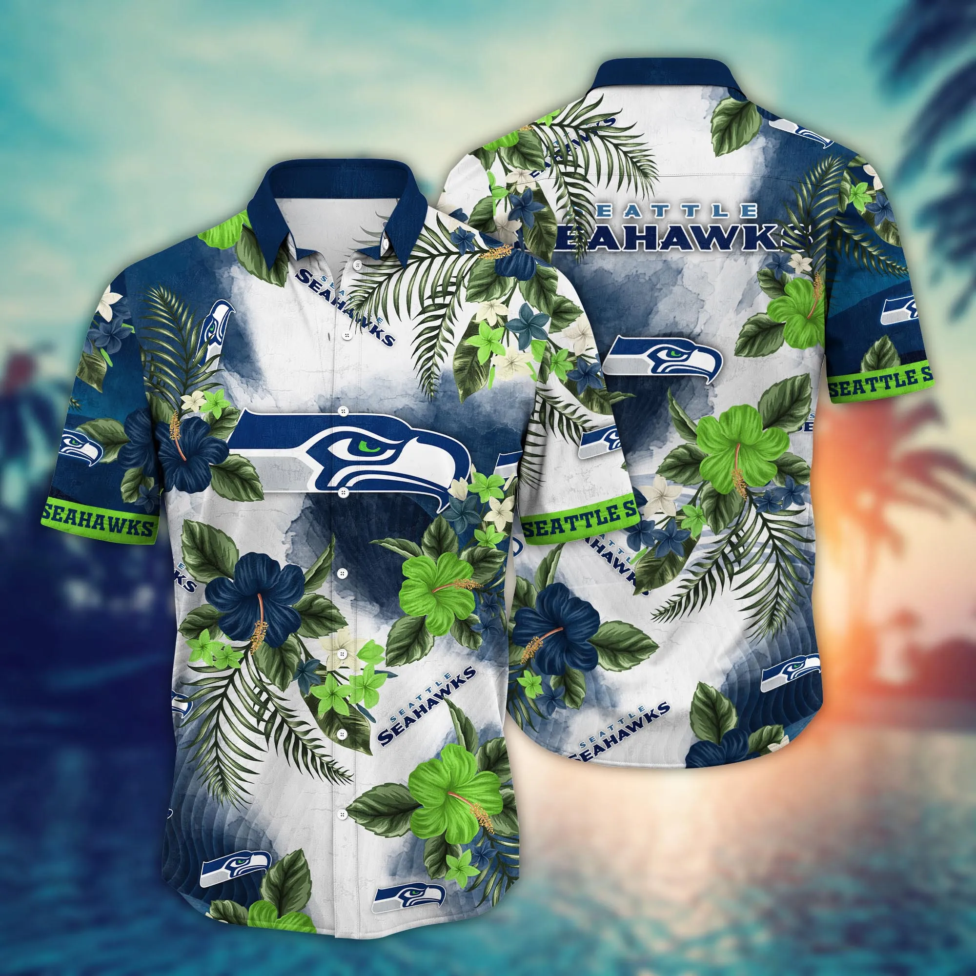 Seattle Seahawks NFL Hawaiian Shirt Surfingtime Aloha Shirt