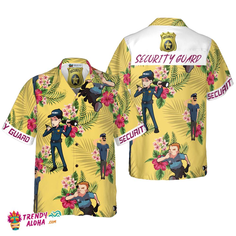 Security Guard Hawaiian Shirt Security Guard Hawaiian Shirt