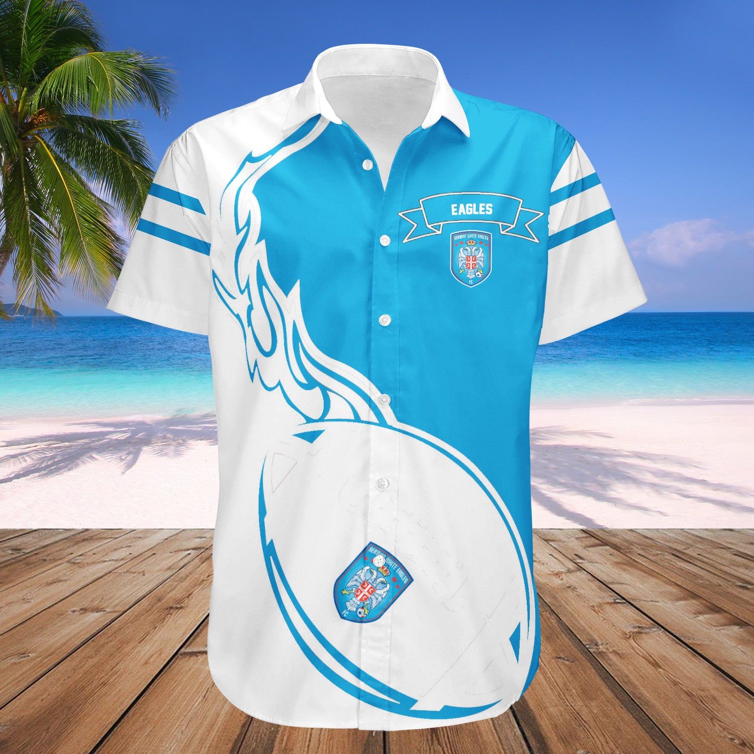 Serbian White Eagles Fc Hawaii Shirt Flame Ball – Ca Soccer