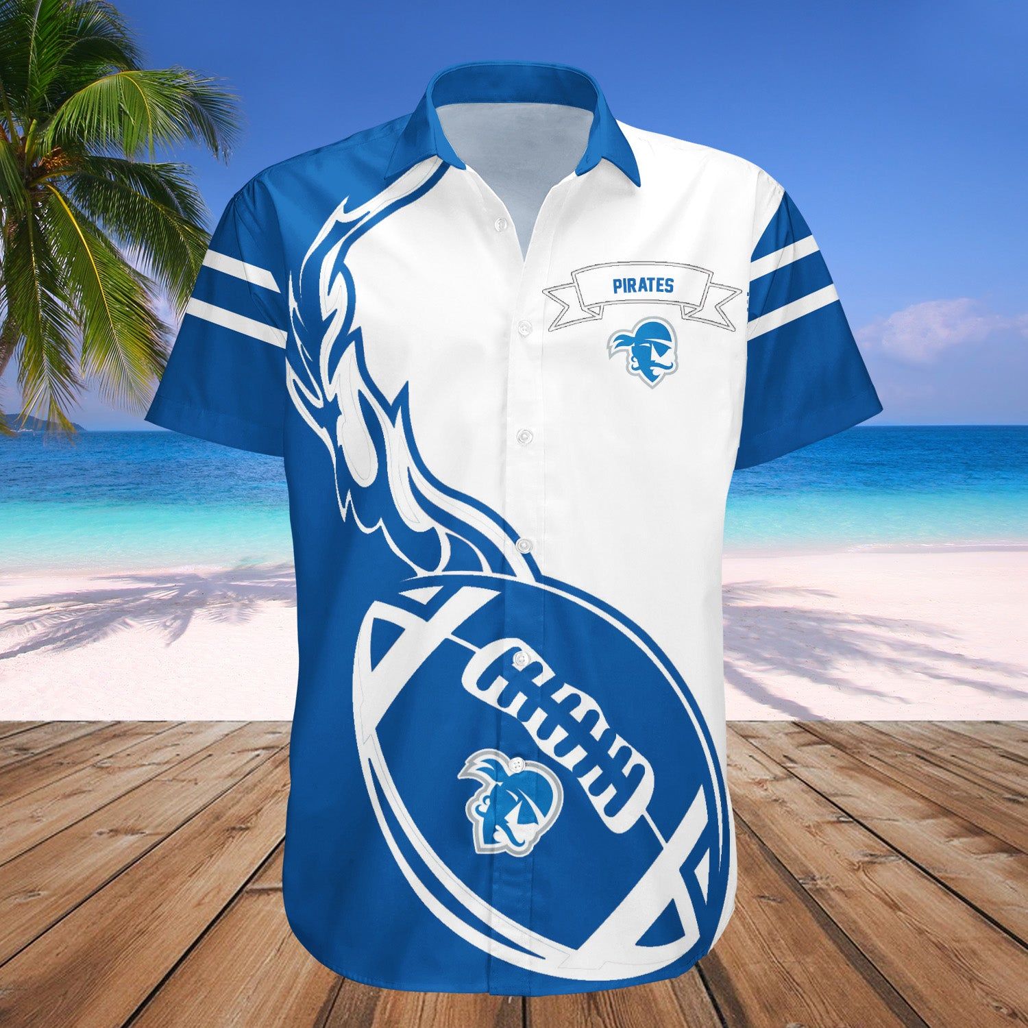 Seton Hall Pirates Hawaii Shirt Flame Ball – NCAA