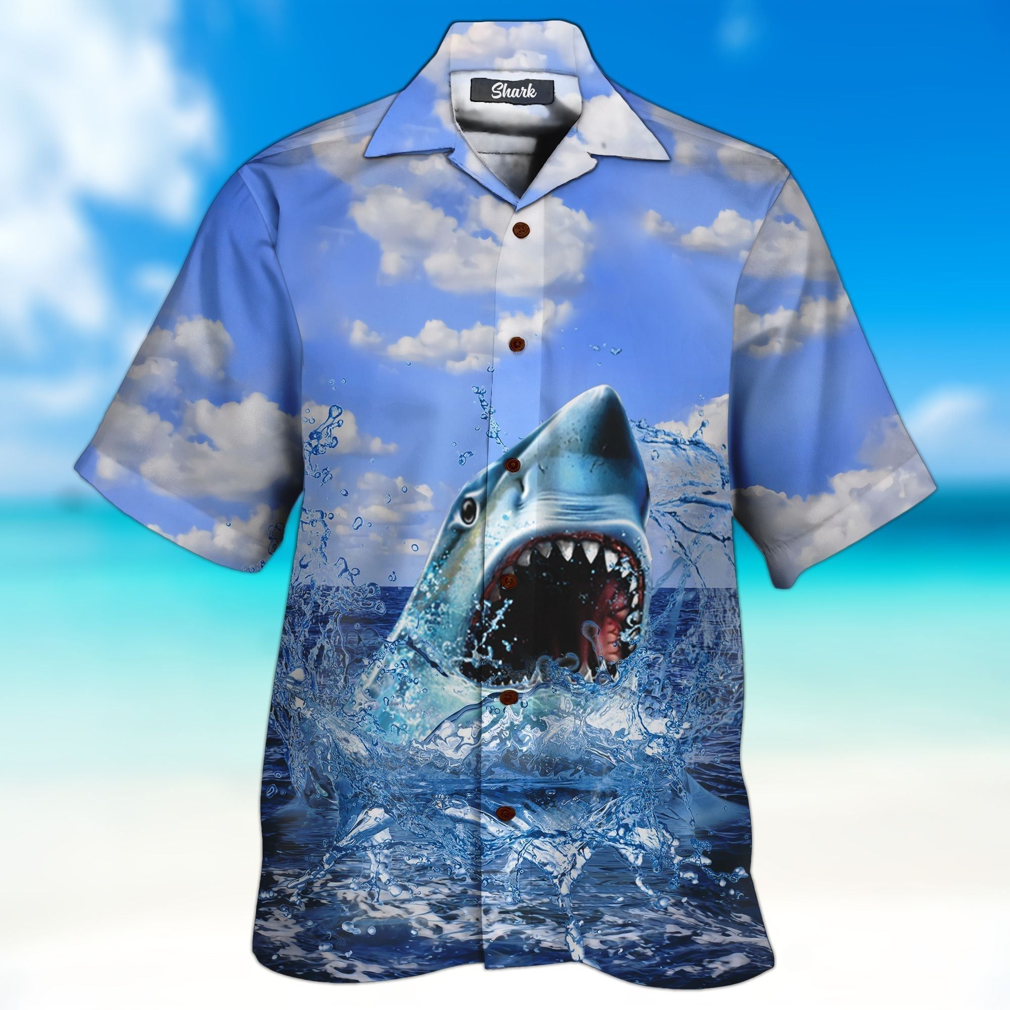 Shark 3D All Over Printed Hawaiian Shirt And Short Shark 3D All Over Printed Hawaiian Shirt And Short
