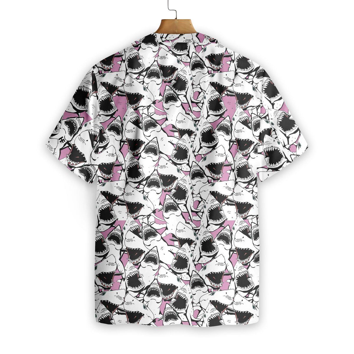 Shark Bay Breeze: Hawaiian Shirt with Shark Theme