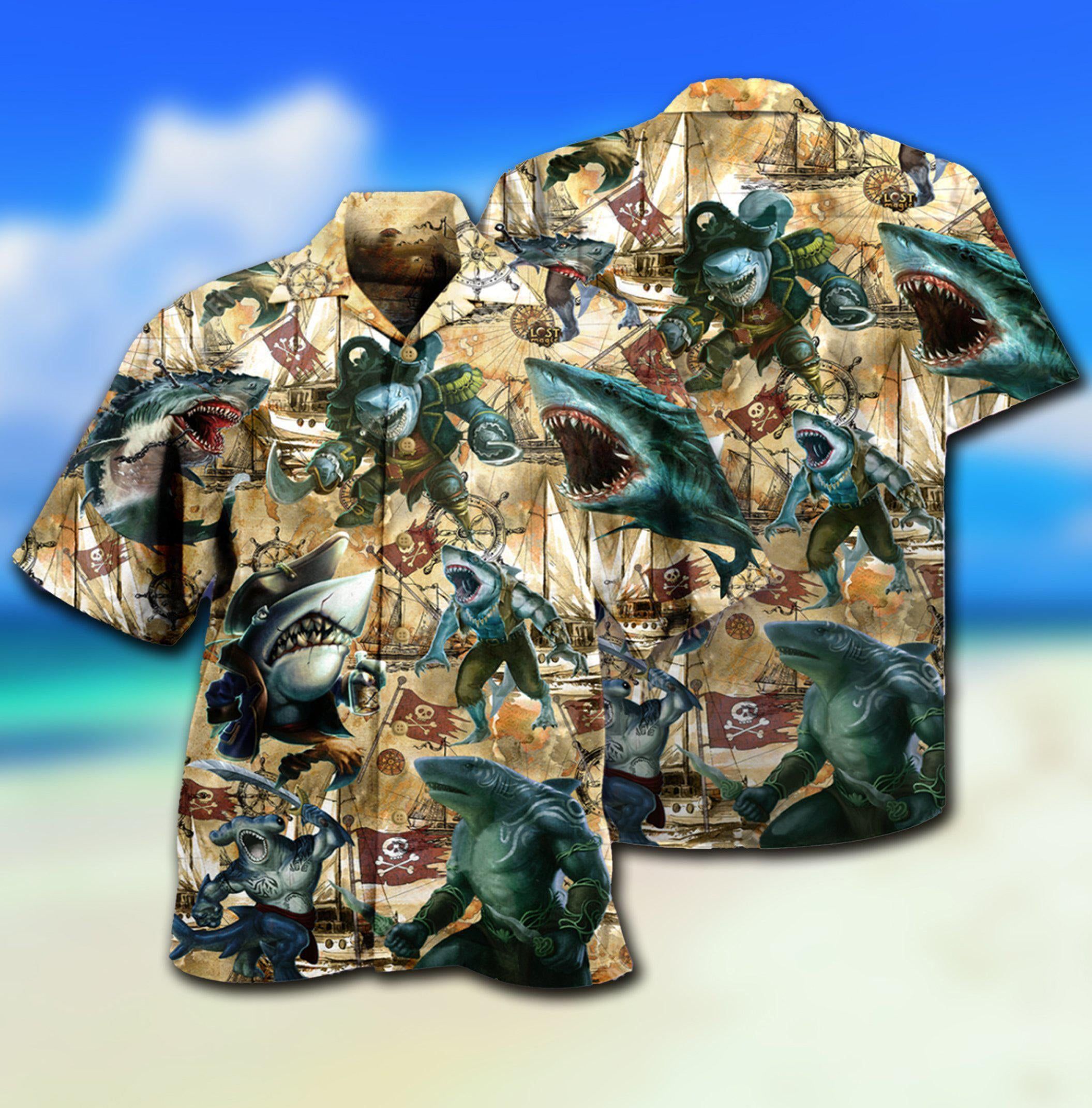 Shark Be Jawsome Be A Shark – Hawaiian Shirt