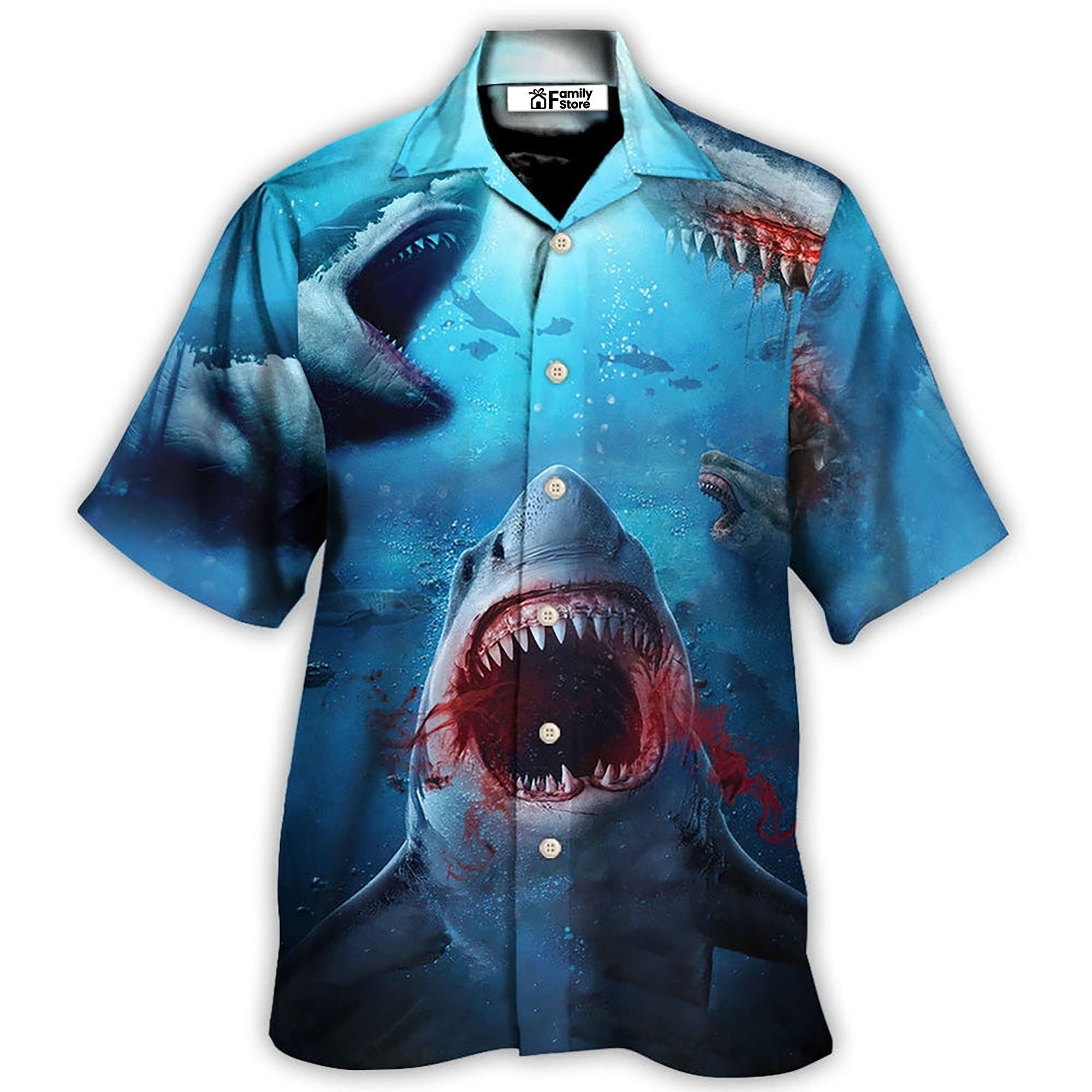 Shark Bites You In The Red Sea Hawaiian Shirt