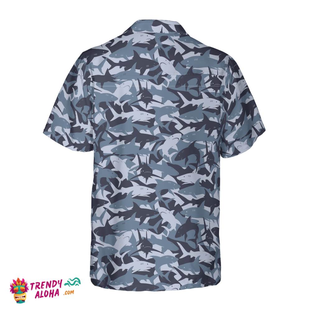 Shark Camouflage Hawaiian Shirt