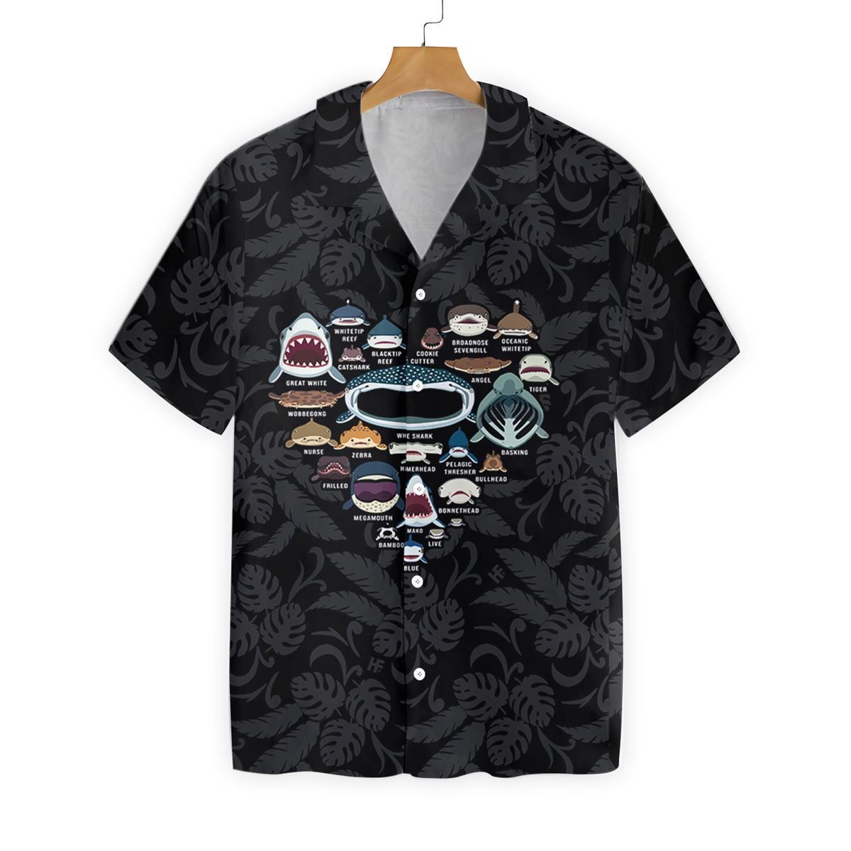 Shark Heart 3D All Over Printed Hawaiian Shirt_ Shark Heart 3D All Over Printed Hawaiian Shirt_