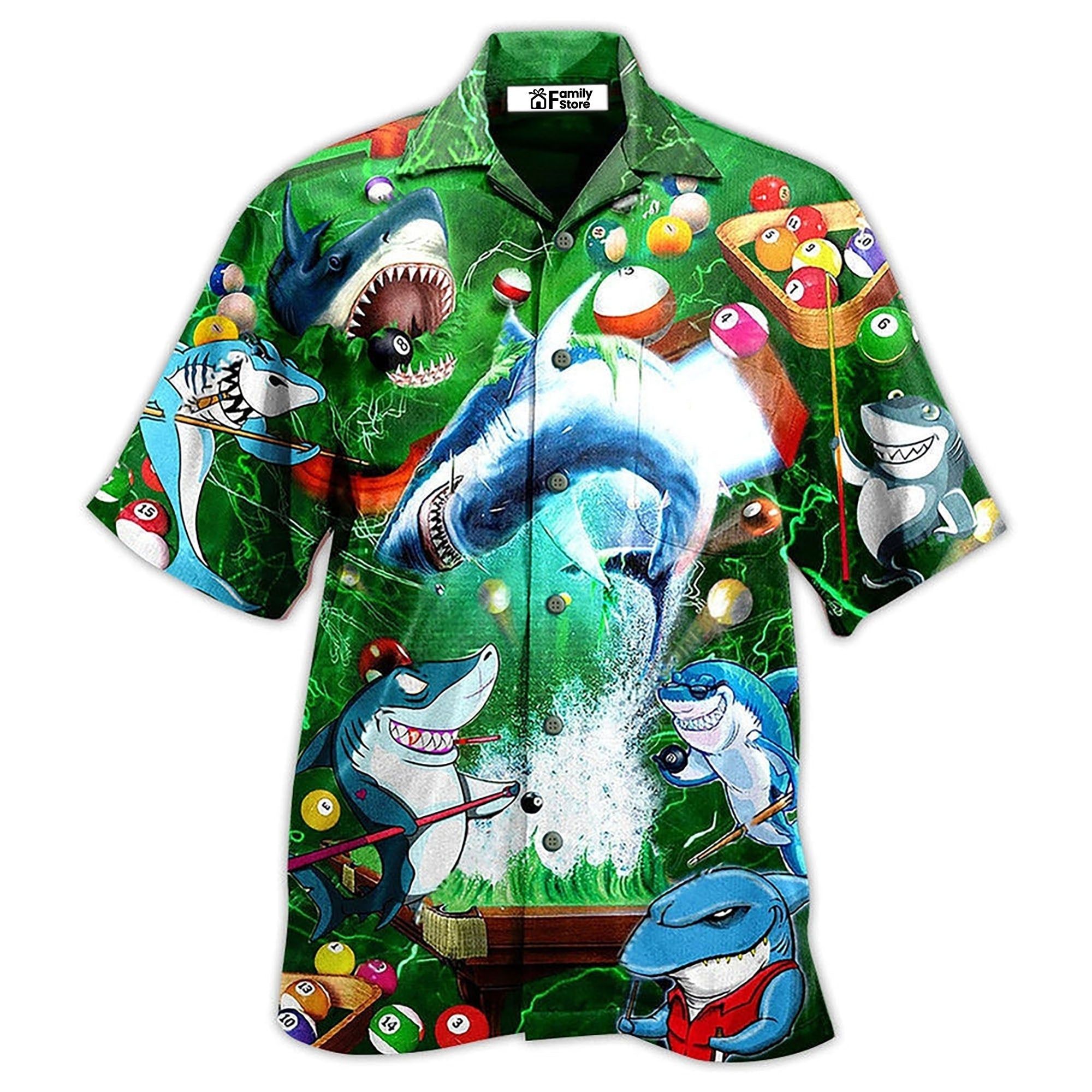 Shark Jumping In The Ocean Stained Glass Hawaiian Shirt Shark Jumping In The Ocean Stained Glass Hawaiian Shirt