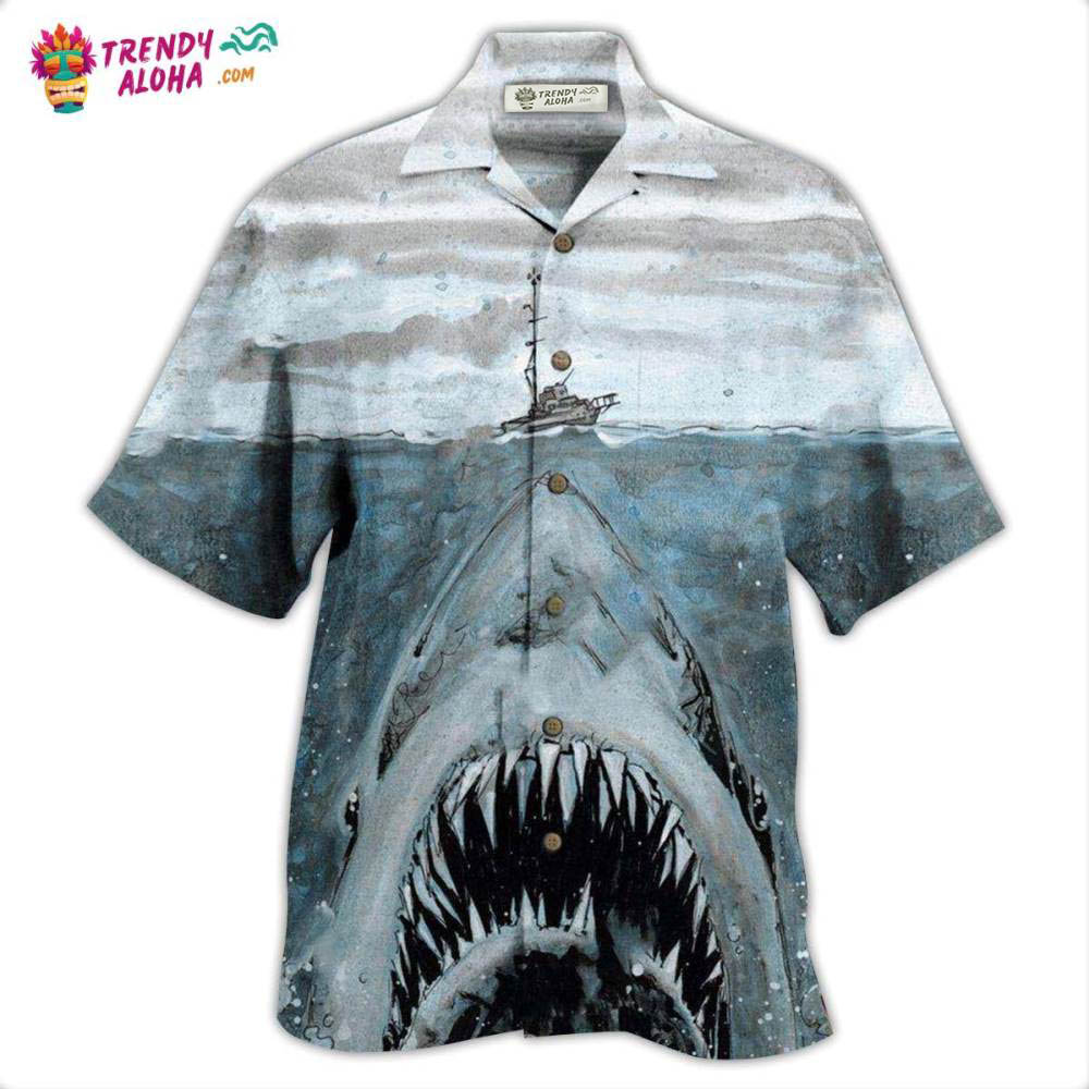Shark Let Shark Kiss You Hawaiian Shirt – Trendy Aloha