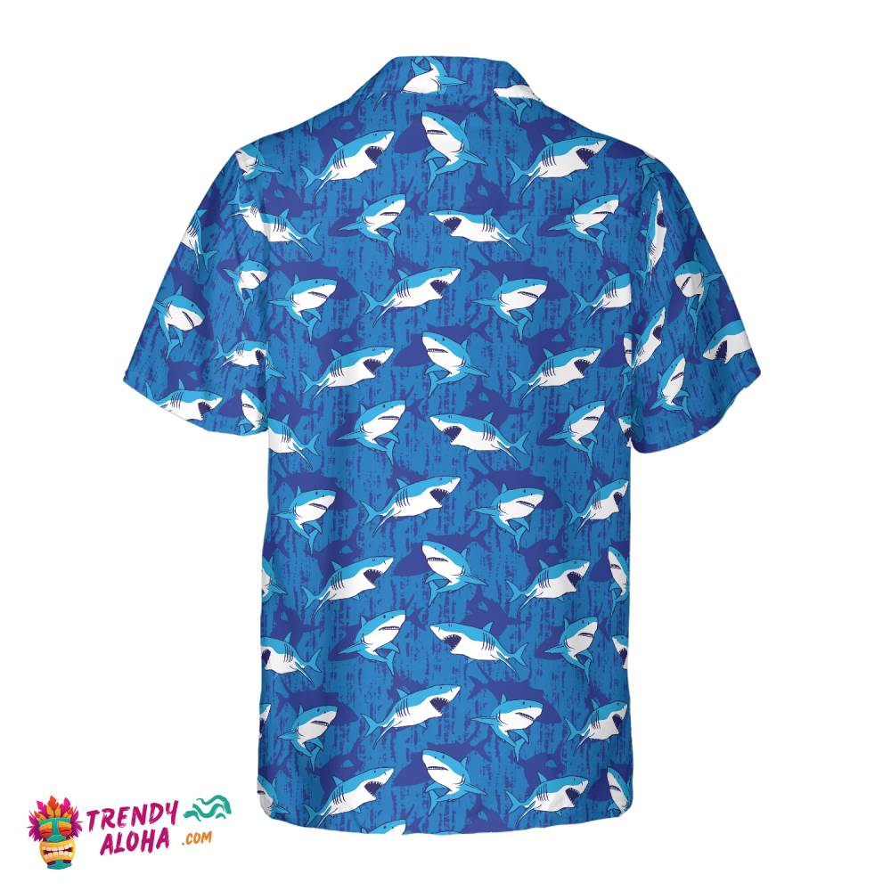 Shark Pattern 03 Hawaiian Shirt