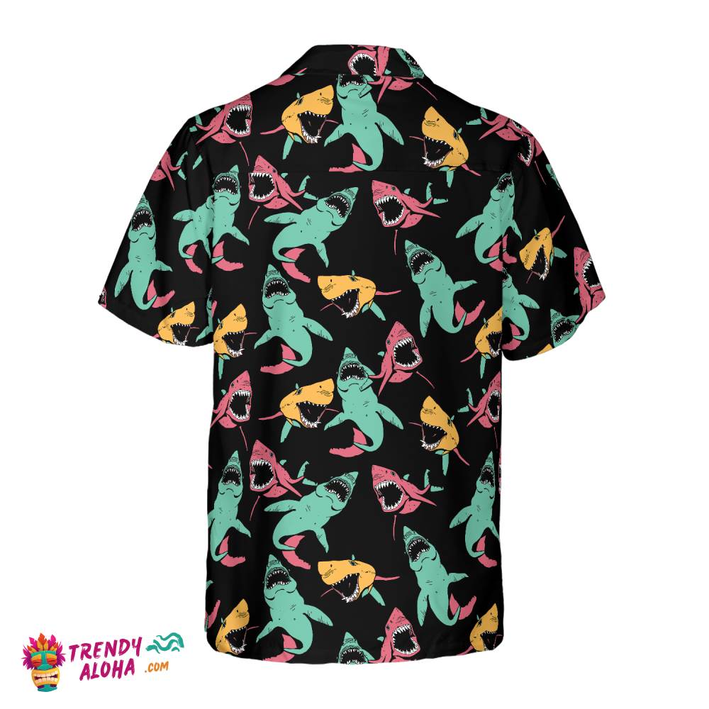 Shark Pattern 06 Hawaiian Shirt