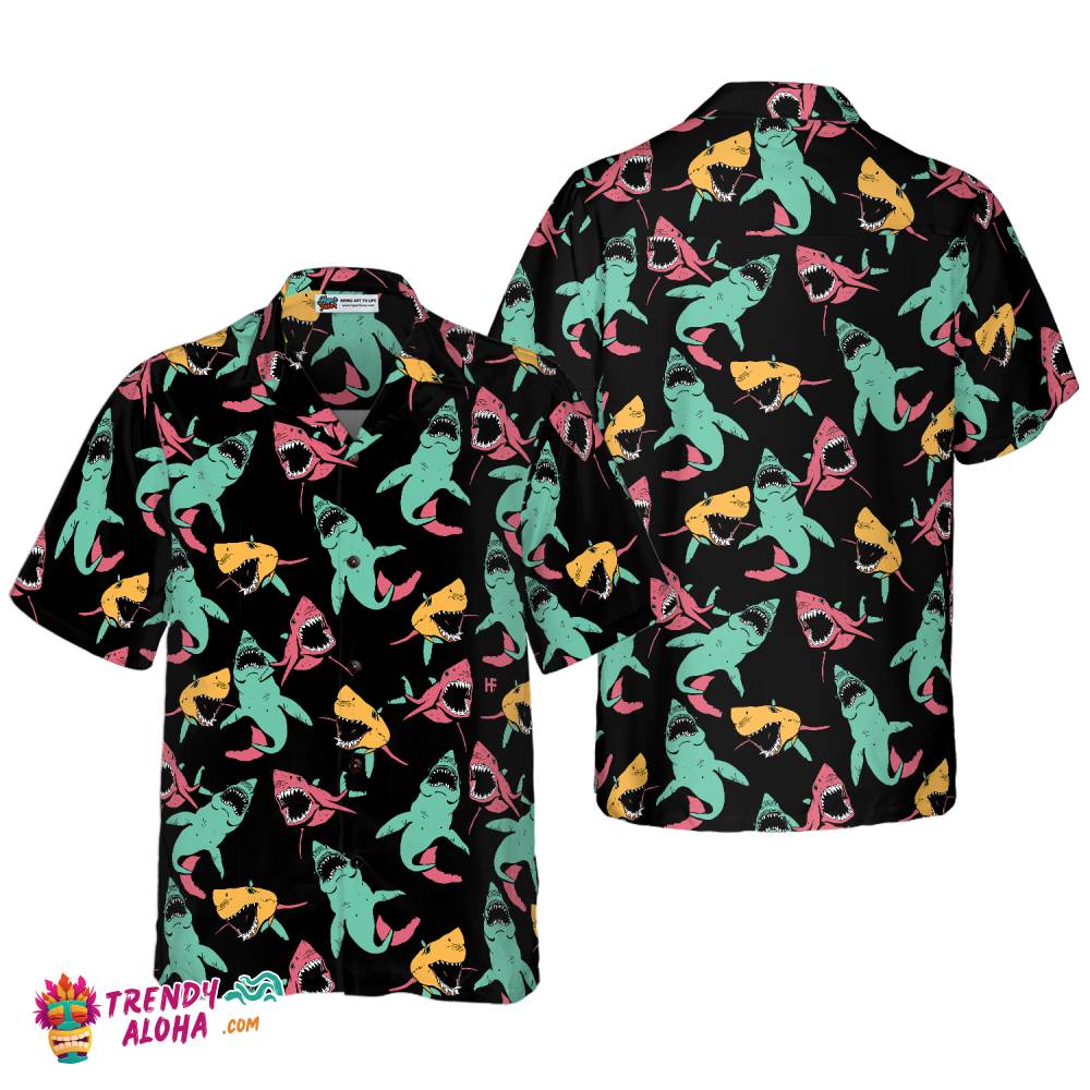 Shark Pattern 06 Hawaiian Shirt