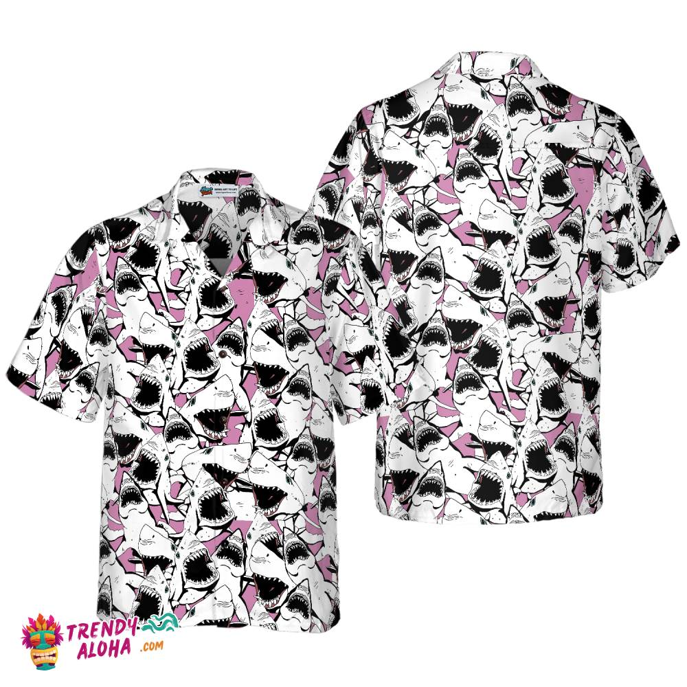 Shark Pattern 10 Hawaiian Shirt