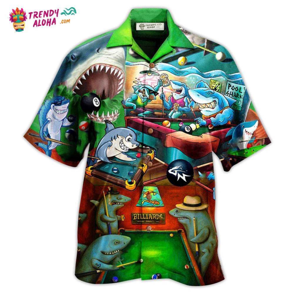 Shark Pool Hawaiian Shirt – Trendy Aloha